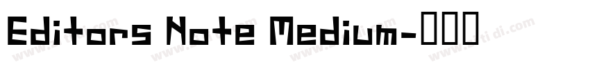 Editors Note Medium字体转换